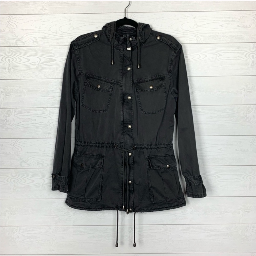 Buffalo Lightweight Grey Safari Hooded Jacket